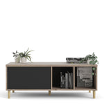 Rome Coffee Table Sliding Top Jackson Hickory Oak Matt Black Or Matt White - FURNITURE CURLS