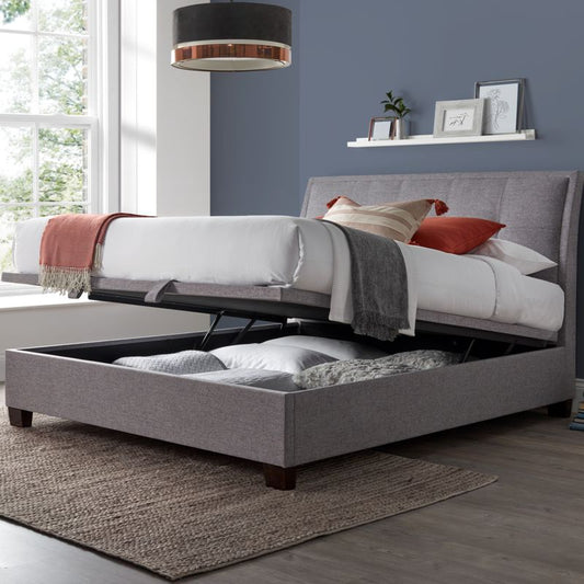 Accent Marbella Grey Ottoman Bed