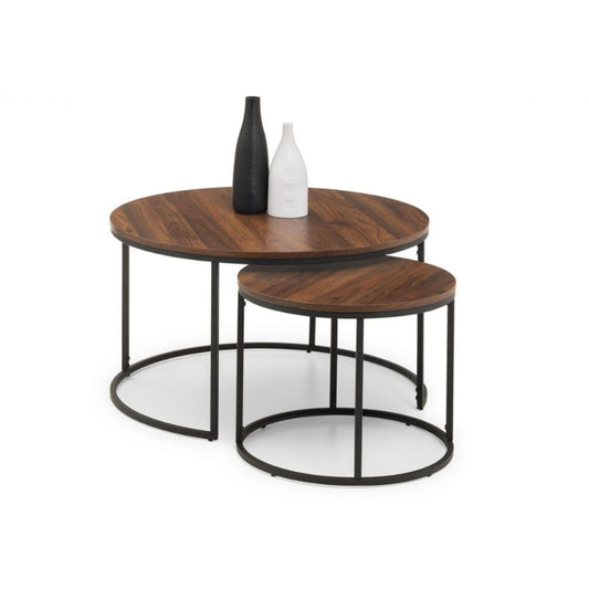 Bellini Round Nesting Coffee Table - Walnut