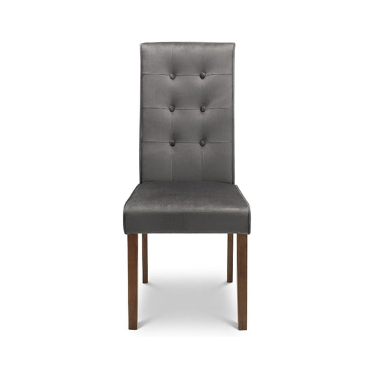 Kensington Extend. Dining T. & Chair Beech Frame Walnut Or Madrid Grey Velvet Chair - FURNITURE CURLS