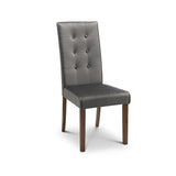 Kensington Extend. Dining T. & Chair Beech Frame Walnut Or Madrid Grey Velvet Chair - FURNITURE CURLS