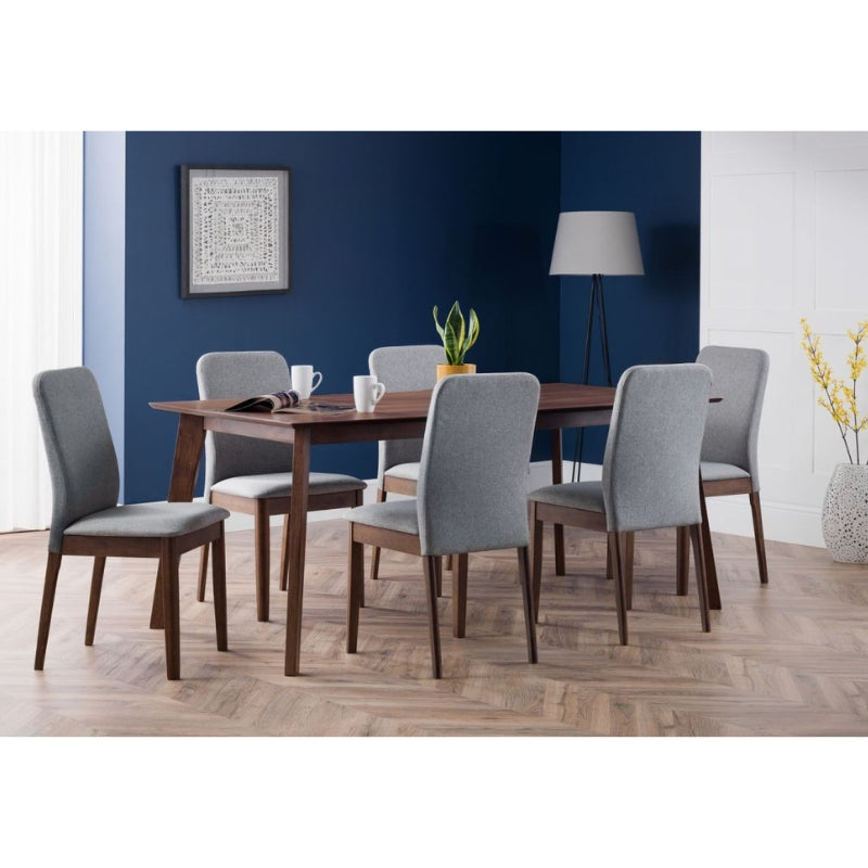 Walnut table and online 6 chairs