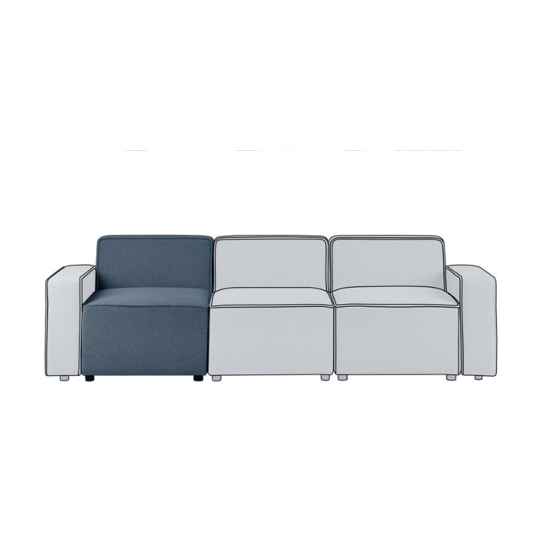 Lago Combination Sofa Blue Linen