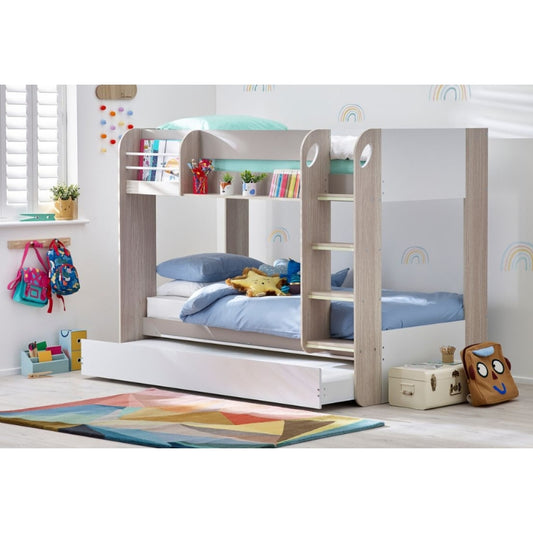 Mars Bunk & Underbed - Taupe or White or Charcoal & White