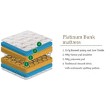 Platinum 13.5 Gauge Bonnell Spring  Bunk  Mattress - FURNITURE CURLS
