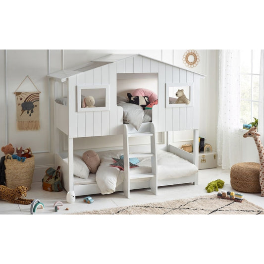 Willow Treehouse Bunk Bed - White